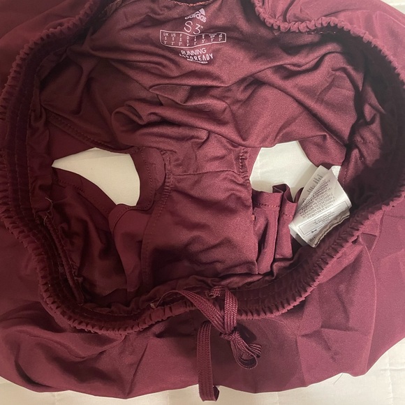 Adidas Women's Burgundy Shorts - Picture 4 of 5
